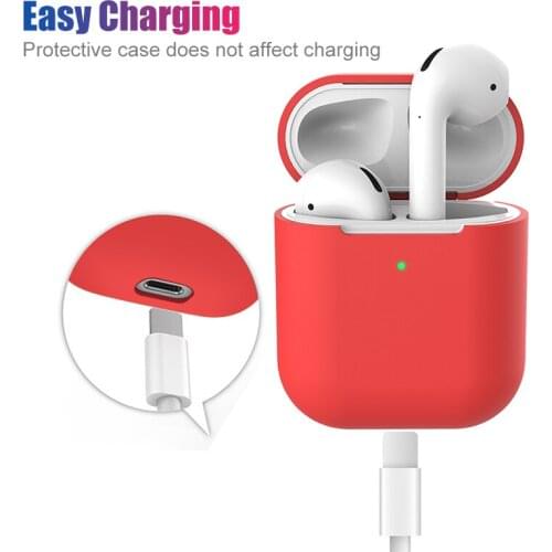 Protect Case Protective Silicone Cover Case Shockproof Cover for Apple AirPods Wireless Headphone Charging Box Pouch Bags