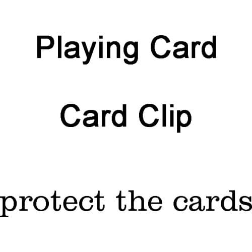 1pcs Stainless Steel Card Clip Playing Card Holder Magic Tricks Magic Props for Protect Poker