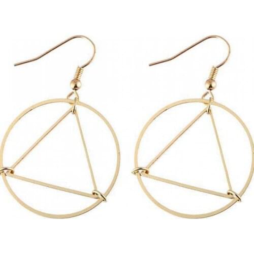 Punk Fashion Triangle Round Geometric Dorp Dangle Black Earrings Women Party Jewelry Pendientes Brincos Earings Fashion Jewelry