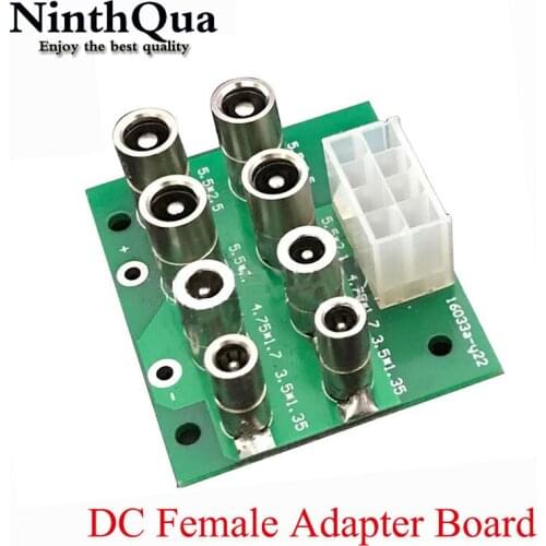 1pcs High Current DC Bus Head Integrated Adapter Board 40*47.7mm DC 5.5*2.1/2.5 4.75*1.7 3.5*1.35 DC Power Jack Socket Connector
