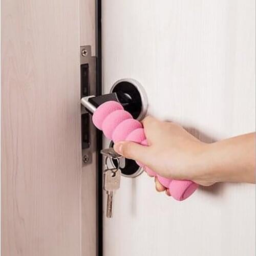 14*3.8cm Home Household Merchandises Thickening Spiral EVA Child Anti-collision Door Knob Handle Cover Non-slip Soft Door Handle