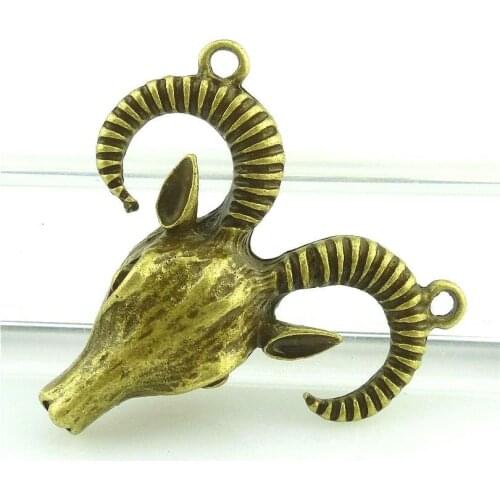 2pcs 38.5*35*11mm Antique Bronze Goat Claw Connector Charm Pendant for DIY Necklace Jewelry Making Handmade Craft 15915