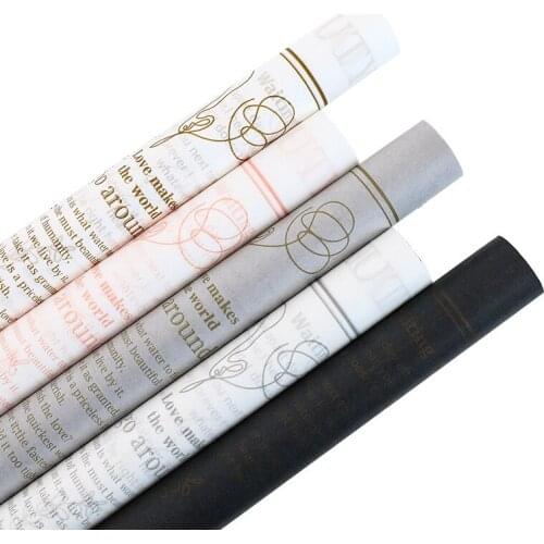 20pcs English Letters Tissue Paper Flower Clothing Shoes Gift Packing Craft Wrapping Paper 49x70cm