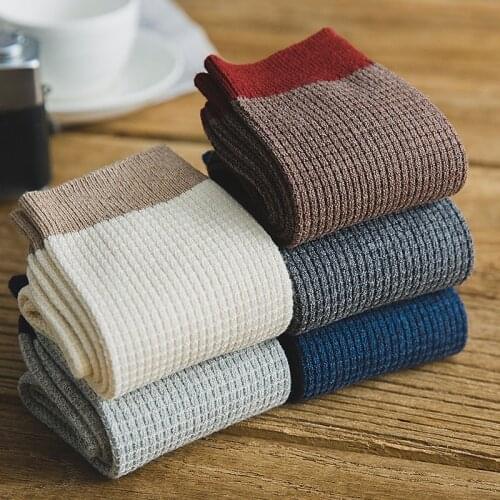 2021 Brand New High Quality Men Cotton Harajuku Happy Socks Compression Socks Mens Business Dress Long Socks Gifts 5 Pairs/Lot