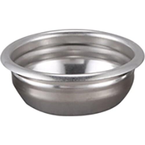 58mm Reusable Filter Basket Stainless Steel Double Doses Filter Cup Coffee Machine Filter Basket Bottomless Filter