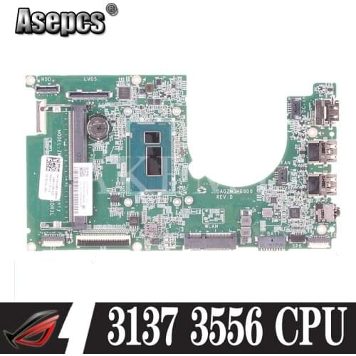 Akemy 0RTRXW CN-0RTRXW DA0ZM3MB8C0 For DELL 3137 3043 3152 3157 laptop motherboard P-3556U tested