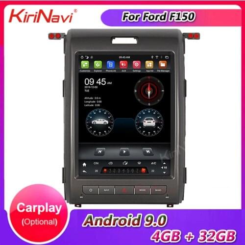 KiriNavi Vertical Screen Tesla Style 12.1" Android 9.0 Car Radio For Ford F150 Car Dvd Multimedia GPS Navigation 2009 - 2013 4G