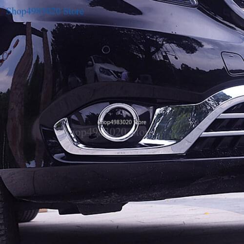 Car Front Head Fog Lamp Fog light Cover Trim For Mercedes-Benz Vito W447 2014 2015 2016 2017 2018 ABS Chrome Auto Accessories