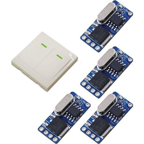 DC3.5v 3.7v 5v 6v 7.4v 8.4v 9v 12v Wireless Remote Control Switch Radio Controller Switch Micro Relay Receiver Wall Transmitter