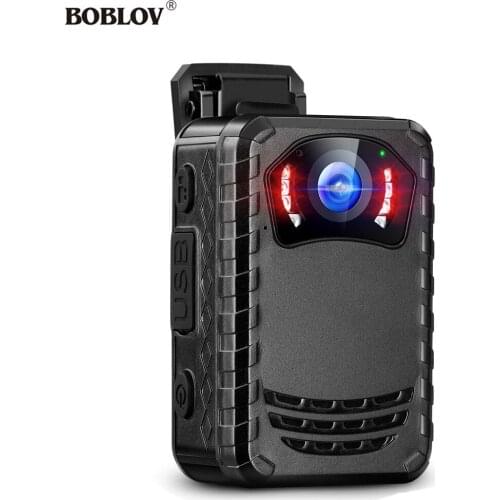 BOBLOV N9 1296P HD 128GB Body Worn Camera Portable Multi-Functional IR Night Body Mounted Camera Vision DVR Video Police camera