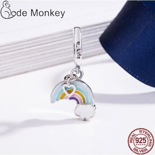 CodeMonkey Classic 3 Style Colorful Love Heart Beads Fit Original Charm Bracelet Hot Sale For Women DIY Jewelry Making CMC491