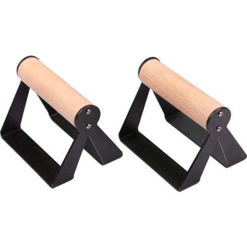 Wooden Push-ups Stands Fitness Push up Handles for Floor Double Parallel Rod Gym Home Abdominal Chest Muscle Workout Bars