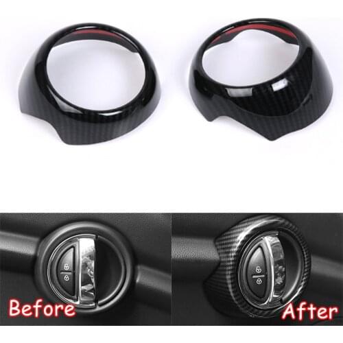 For Mini F56 F57 Hatch 3-Door Convertible Cooper One Hatchback Car Interior Door Handle Decoration Trim Car Styling 2Pcs