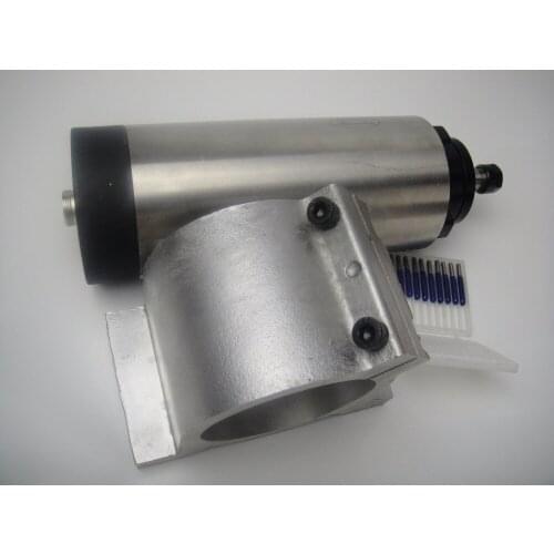 CNC milling spindle ER11 air cooling 1.5KW spindle+10 pieces cnc engraving bits+1 piece spindle support