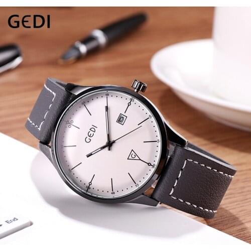 Мужские водонепроницаемые часы GEDI China At AliExpress