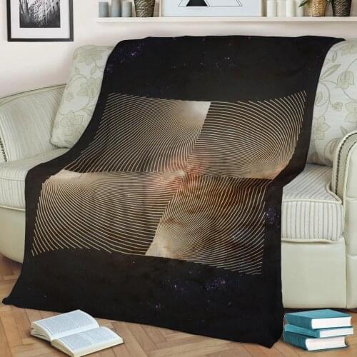 Geometric 1 3D Printed Velvet Plush Throw Fleece Blanket Bedspread Sherpa Blanket Home Decora