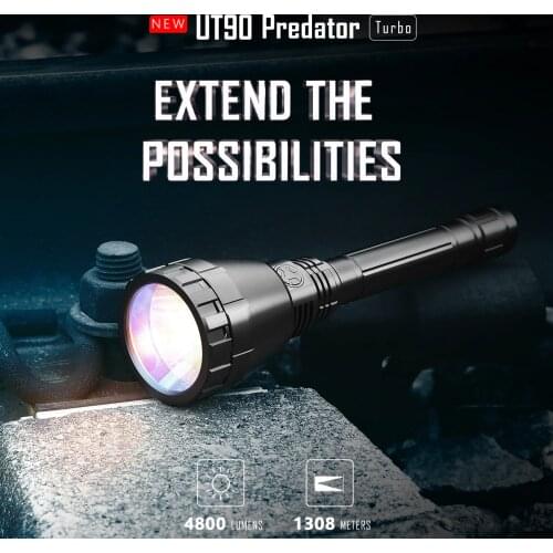 IMALENT UT90 KIT Tactical Flashlight 4800Lumens Powerful Lantern Self Defense Outdoor Lighting Weapons For Hunting Rechargeable