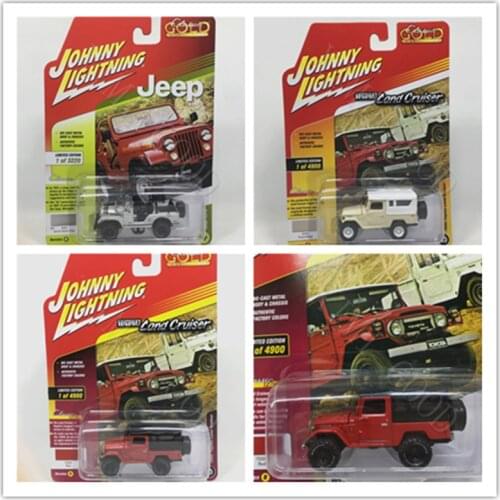 Johnny Lightning 1:64 Toyota Land Cruiser Diecast Collection of Die-casting Simulation Alloy Model Children Toys