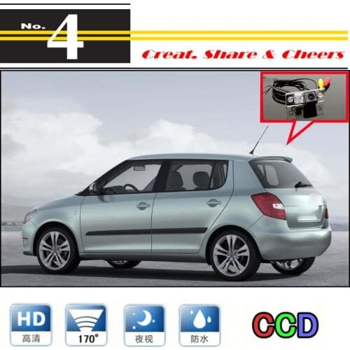 Liislee Car Camera For Skoda Fabia 5J MK2 MK1 1999~2015 High Quality Rear View Back Up Camera For PAL / NTSC Use | CCD + RCA