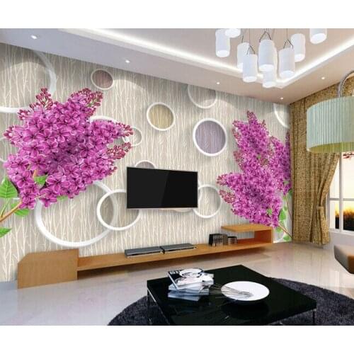 Custom papel DE parede 3 d, lavender mural to the sitting room the bedroom TV setting wall waterproof wallpaper