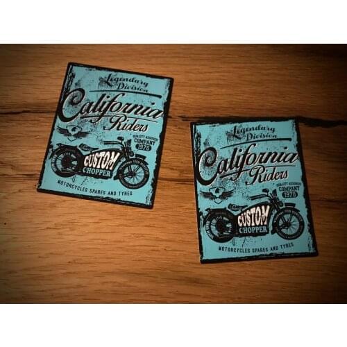 Custom Riders Aufkleber Old School Oldtimer Chopper Bobber Biker Retro #060 car MOTO decal stickers