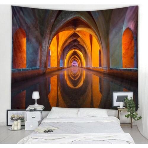 Psychedelic geometric color tapestry wall hanging geometric animal tapestry bohemian hippie artist home wall decoration