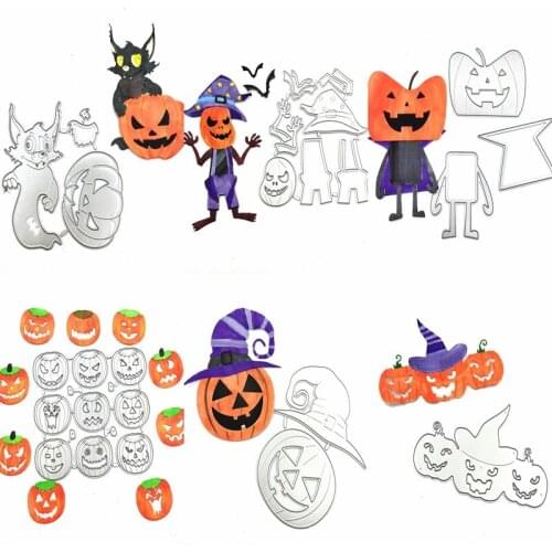 Pumpkin Halloween Metal Cutting Dies Stencils for DIY Scrapbooking Decorative Embossing DIY Paper Cards