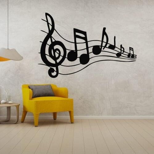 Musical Piano Note Wall Vinyl Sticker Decal For Home And Music Room Decoration Removable A001812