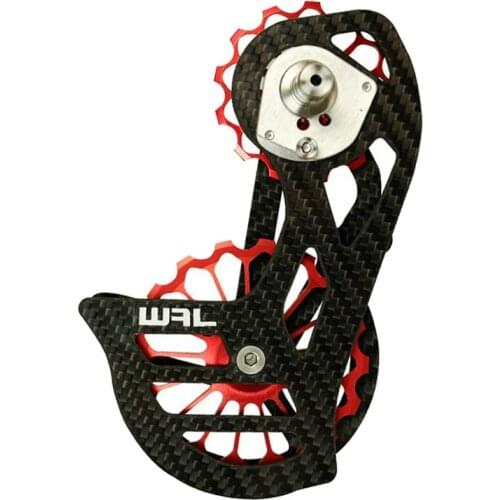 Bicycle Bike Carbon Fiber Rear Derailleur Pulley Wheel Set Ceramic Bearing 13T 17T Guide Wheel For 6800 R7000 R8000 R9100 Parts