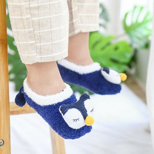 1 Pair Fashion Baby Rubber Soles 3D Animals Infant Newborn Autumn Winter Children Floor Socks Shoes Anti Slip Soft Sole Sock