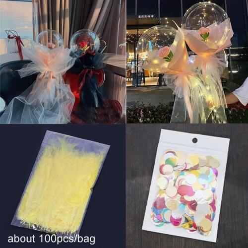 1pc Birthday Party Wedding Decoration Transparent Wave Ball Inflatable Helium Balloon Feather Love Selling Christmas Decorat