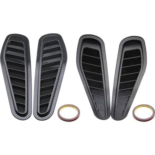 2PCS Car Air Flow Vent Sticker Hood Air Flow Intake Cover Decor Panel Decoration Auto Simulation Air Inlet Decorative Sticker