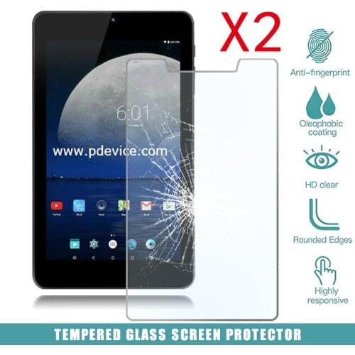 2Pcs Tablet Tempered Glass Screen Protector Cover for Irulu EXpro X4 7 Inch Full Coverage Anti-Scratch Explosion-Proof Screen
