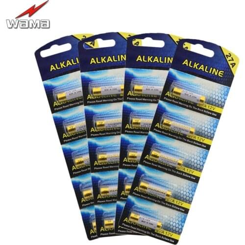 20pcs/4pack New Wama Alkaline 12V 27A Primary Dry Batteries A27 27AE 27MN 55mAh Electronic Toys Battery Wholesales Drop Shipping