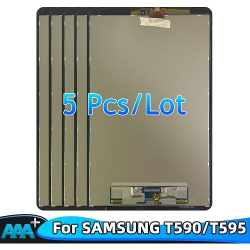 5Pcs For Samsung Galaxy Tab A 10.5 T590 T595 SM-T595 SM-T590 LCD Display Panel Screen Monitor Touch Screen Assembly Replacement