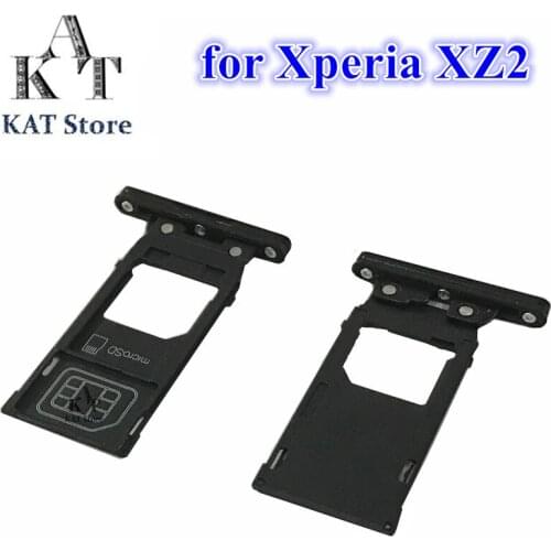 5Pcs Single Dual SIM Card Slot Tray Holder Adapter For Sony Xperia XZ2 H8216 H8266 H8276 H8296 Memory Micro Card Holder Reader
