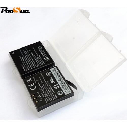 For Xiaomi Yi 4K battery XiaoYi 2 II Action camera Accessories 2x 1400mAh Original AZ16-1 for Xiao mi Yi 4K rechargeable battery