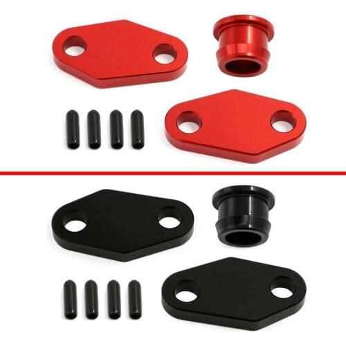 CNC Aluminum smog clapboard Block off Plate For Honda XR650L NX650 FMX650 XR GB500 1993 - 2018 1994 1995 1996 1997 Red Black