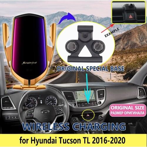 Car Mobile Phone Holder for Hyundai Tucson TL ix35 2016 2017 2018 2019 2020 Stand Bracket Accessories for iphone Huawei Xiaomi
