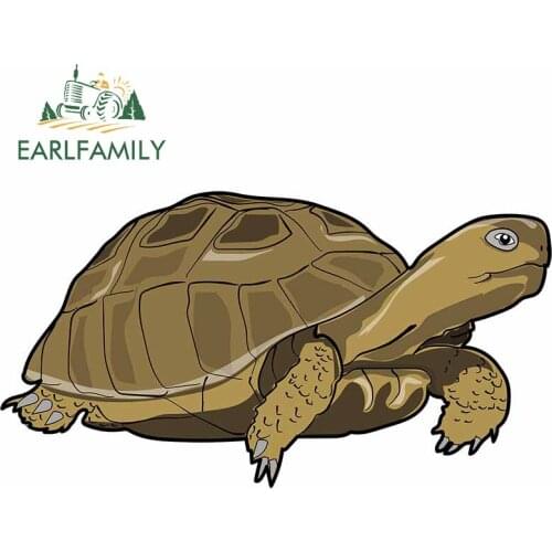 EARLFAMILY 13cm x 7.1cm for Sea Turtle Car Stickers Occlusion Scratch Custom Printing Waterproof Window Trunk Vehicle Decal