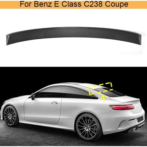 Car Roof Spoiler for Mercedes-Benz E Class C238 E200 E400 E500 E550 Coupe 2 Door Carbon Fiber Window Wing 2017 2018 FRP