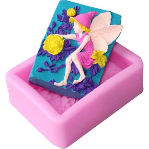 Flower Elf Shape Chocolate Silicone Mold Cooking Fondant Cake Mould Candy Clay Soap Molds Baking Cake Decorating Tools Kitchen