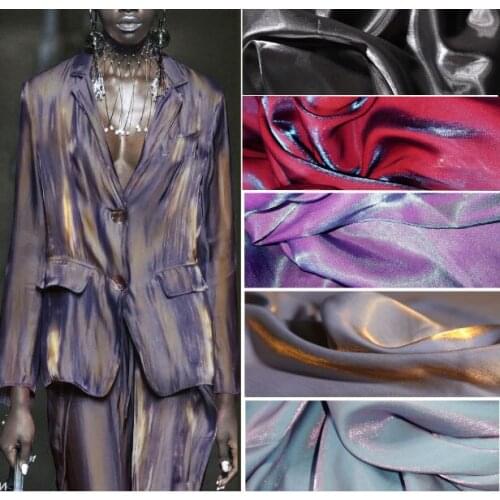 Smooth rayon two-color gradient creative dress fashion fabric