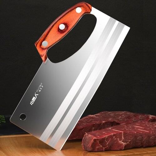 Chinese Style Kitchen Stainless Steel Cutting Meat Knife Special Super Sharp Ladies Slicing Vegetable Fruit Cooked Food Knives