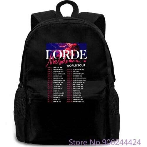 Lorde Melodrama Tour New Black Novelty Printing women men backpack laptop travel school adult student