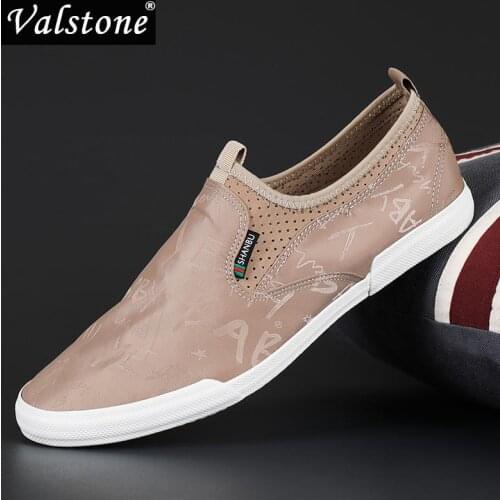 Valstone Men Casual Canvas Loafers Hot Sale Breathable Men Shoes New Slip-on Fashion Zapatos De Hombre Outdoor Daily All-match