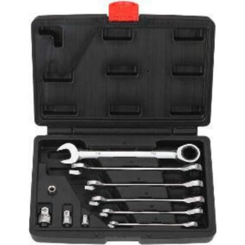 Ratchet Combination Metric Wrench Set Tooth Gear Ring Torque and Socket Wrench Set Nut Tools for Repair A Set of Wrench