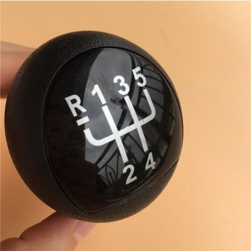 New 5 Speed Car Gear Shift Knob Head for 2006 2007 2008 Renault Clio Kangoo Black Cool Gear Shift Lever Handle Cover