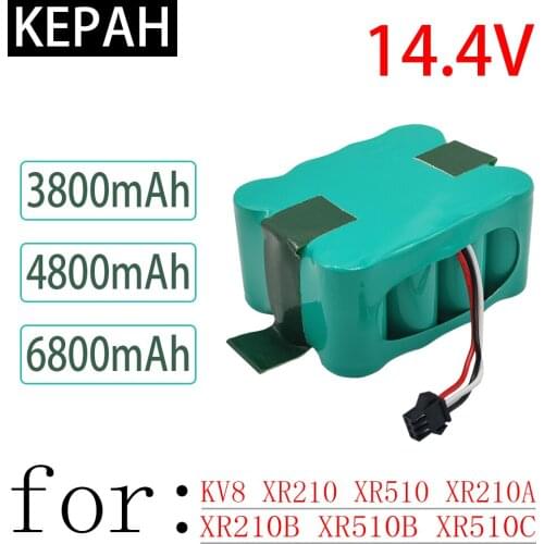 NEW 14.4V Ni-Mh SC battery 3800mAh-4800mAh-6800mAh for KV8 XR210 XR510 XR210A XR210B XR510B XR510C Staubsauger Kehr robots