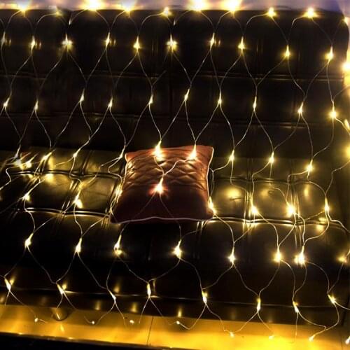 Led Net Lights 220V Decoration Christmas String Light Outdoor Garden Lamp Wedding Fairy Holiday Festival Multi 2*3M/1.5*1.5M